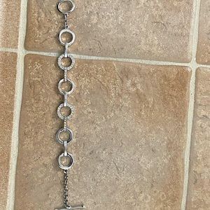 Swarovski silver and crystal adjustable bracelet